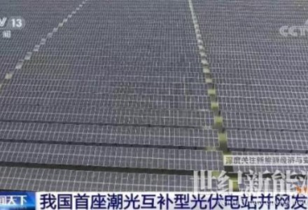 我國首座潮光互補型光伏電站并網發電