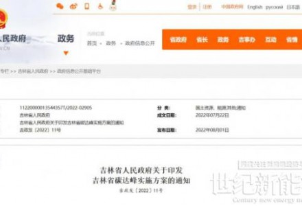 到2030年，風(fēng)光裝機容量達到6000萬千瓦左右！《吉林省碳達峰實施方案》發(fā)布