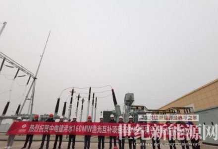 湖北浠水漁光互補項目并網