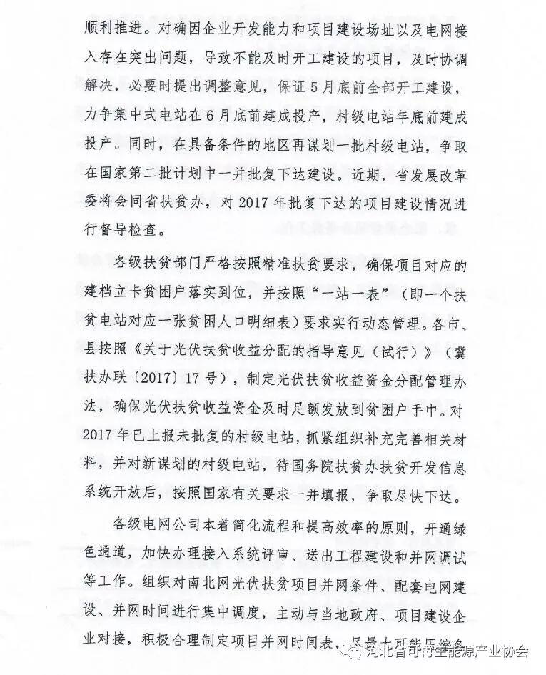 河北省下發2018年光伏扶貧工作專項推進方案 附各市相關指標